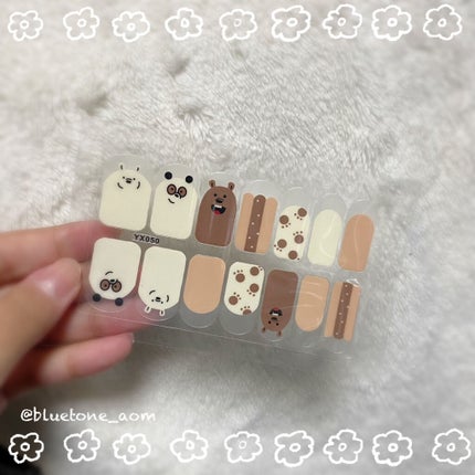 ネイルシール/Qoo10/ネイルシールを使ったクチコミ(1枚目)