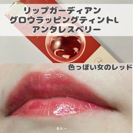 グロウラッピングティント/LIPGUARDIAN/リップティントを使ったクチコミ(3枚目)