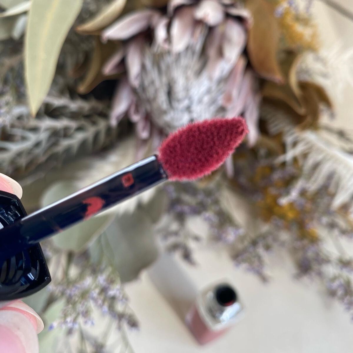 ルージュ ディオール フォーエヴァー リキッド 558 フォーエヴァー グレース/Dior/口紅を使ったクチコミ（3枚目）