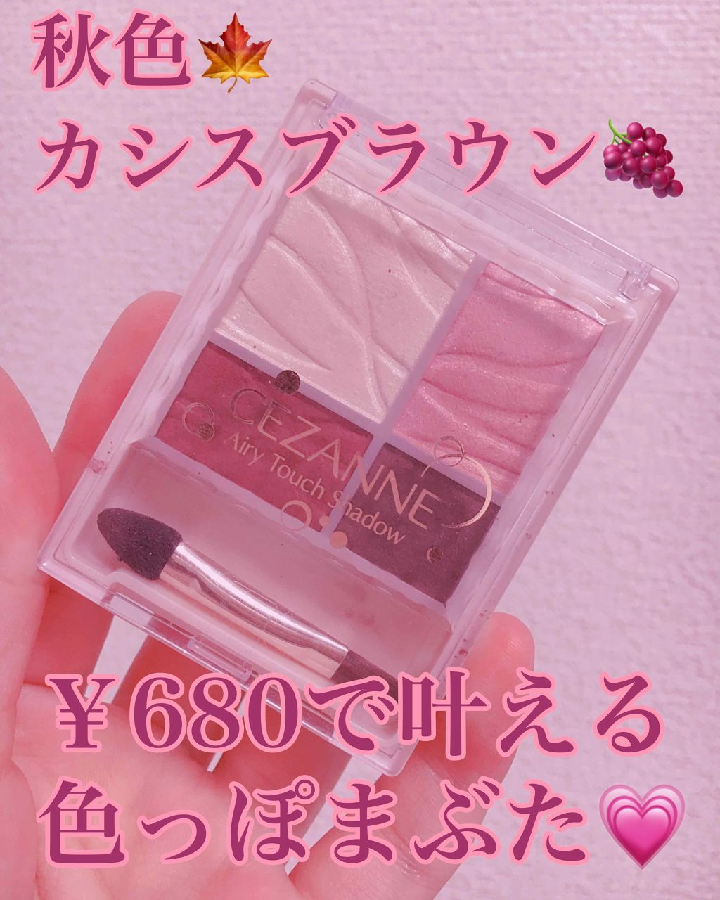 エアリータッチシャドウ/CEZANNE/アイシャドウパレットを使ったクチコミ(1枚目)