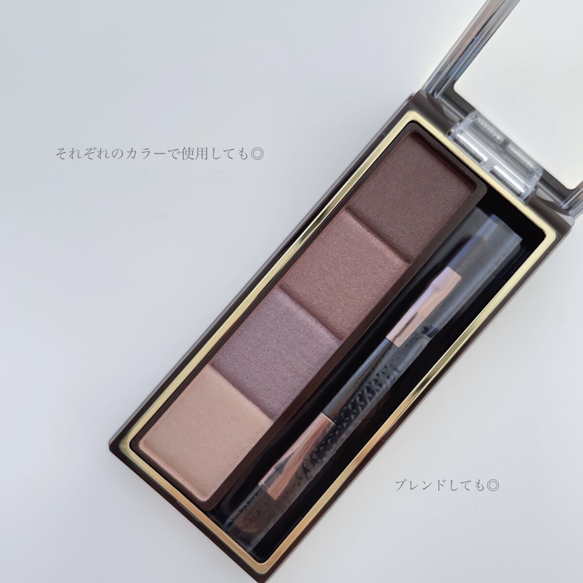 スタイリング パウダーアイブロウ SE04 モーヴブラウン/excel/パウダーアイブロウを使ったクチコミ（3枚目）