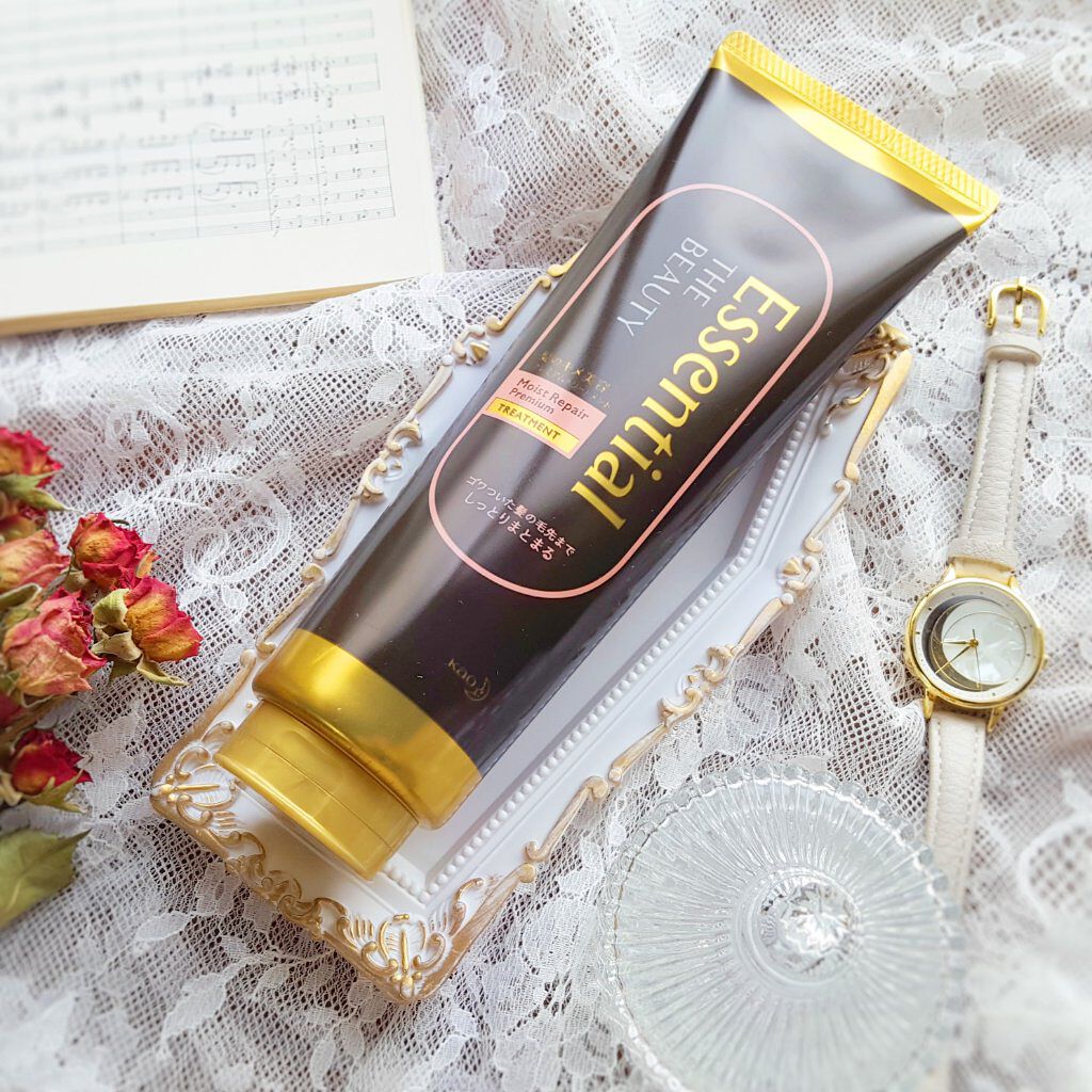 THE BEAUTY 髪のキメ美容プレミアムトリートメント<モイストリペアプレミアム>/エッセンシャル/洗い流すヘアトリートメントを使ったクチコミ(5枚目)