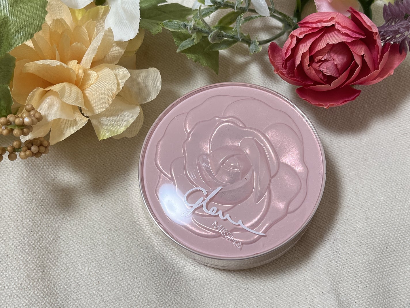 【企業限定】ミシャ グロウ トーンアップ ローズパクト(SPF50/PA++++)/MISSHA/化粧下地を使ったクチコミ(2枚目)