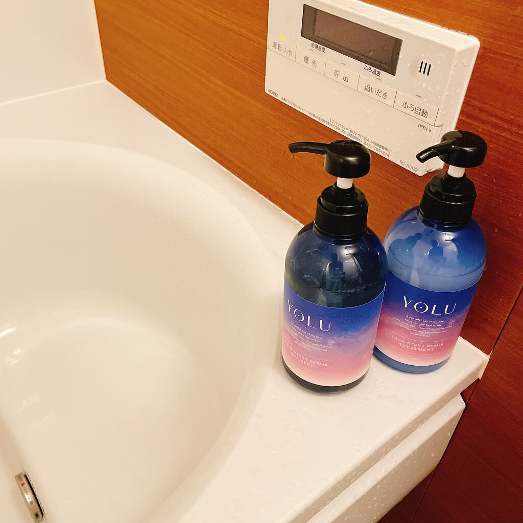 カームナイトリペアシャンプー／トリートメント/YOLU/市販シャンプーを使ったクチコミ（2枚目）