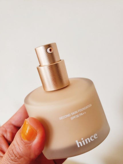 セカンドスキンファンデーション/hince/リキッドファンデーションを使ったクチコミ(3枚目)