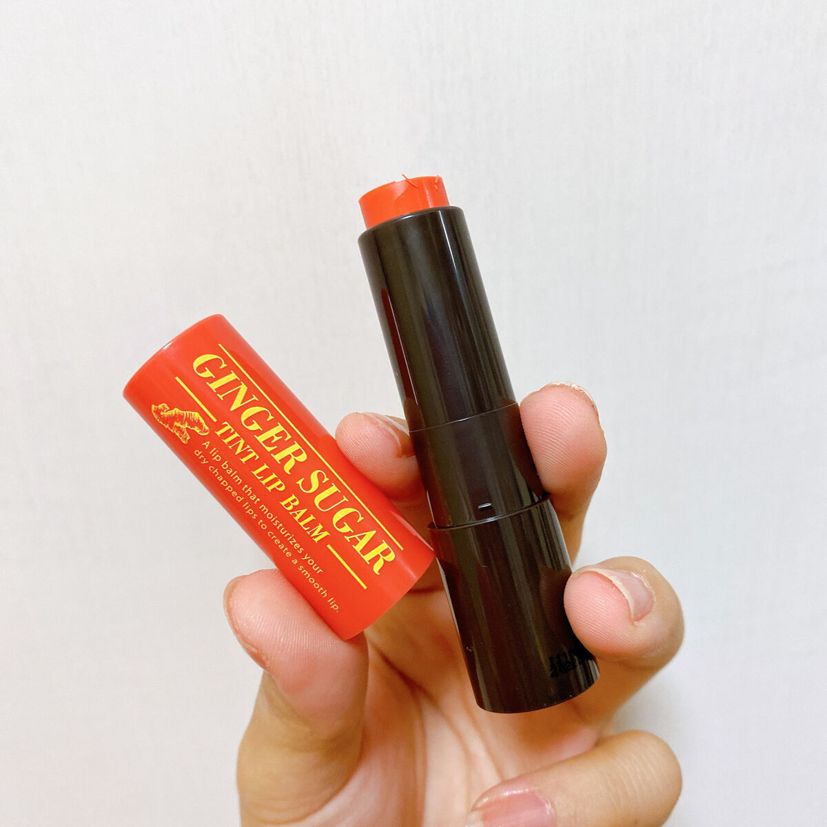 ジンジャーシュガー ティントリップバーム/ARITAUM/リップティントを使ったクチコミ（1枚目）