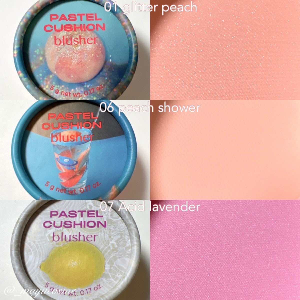 パステルクッションブラッシャー/THE FACE SHOP/パウダーチークを使ったクチコミ(5枚目)