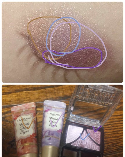ウィンクグロウアイズ/キャンメイク/ジェル・クリームアイシャドウを使ったクチコミ(3枚目)