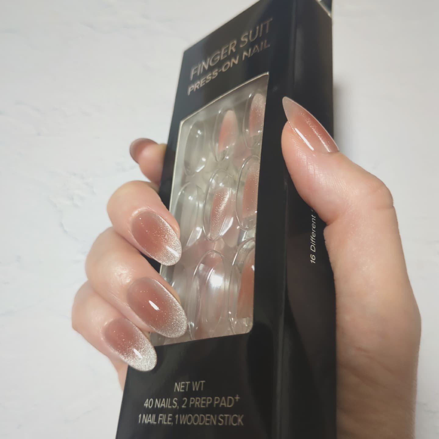 ネイルチップ(シールタイプ) Champagne Blush/FINGER SUIT/ネイルチップ・パーツを使ったクチコミ（1枚目）