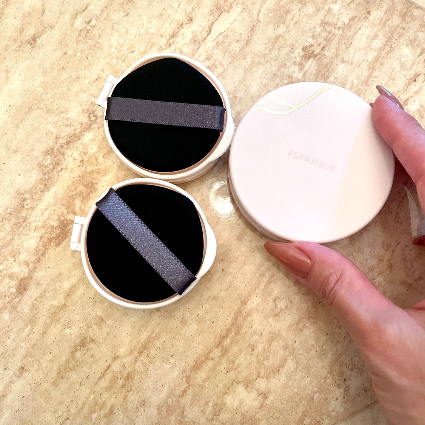 アクアリー スキンウェア カバー/ESPRIQUE/クッションファンデーションを使ったクチコミ(2枚目)