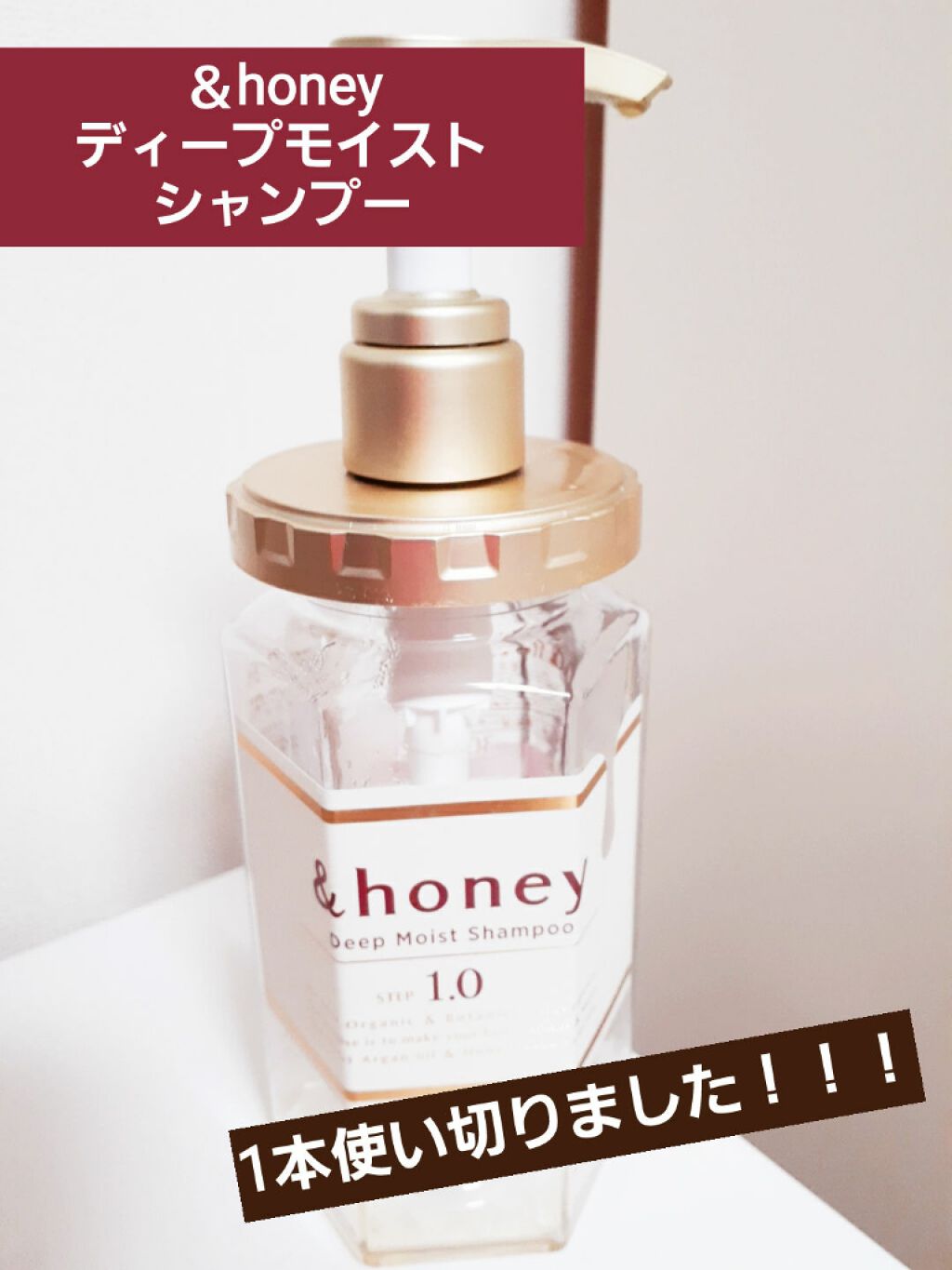 ディープモイスト シャンプー1.0/ヘアトリートメント2.0/&honey/市販シャンプーを使ったクチコミ(1枚目)