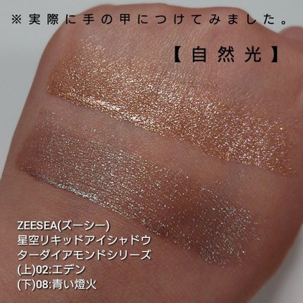 ダイヤモンドシリーズ 星空リキッドアイシャドウ/ZEESEA/リキッドアイシャドウを使ったクチコミ(3枚目)