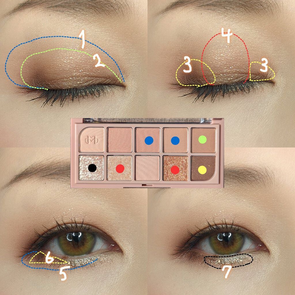 のぶみ on LIPS 「【今日のメイク|ミュードの新作パレットで鬼もれました!!】マス..」(4枚目)