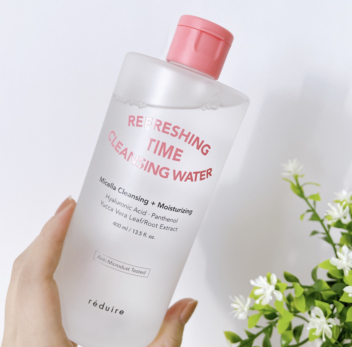 reduire  リフレッシングタイムクレンジングウォーターのクチコミ「reduire 
大容量 400ml
REFRESHING TIME 
低刺激 クレンジング .....」（3枚目）
