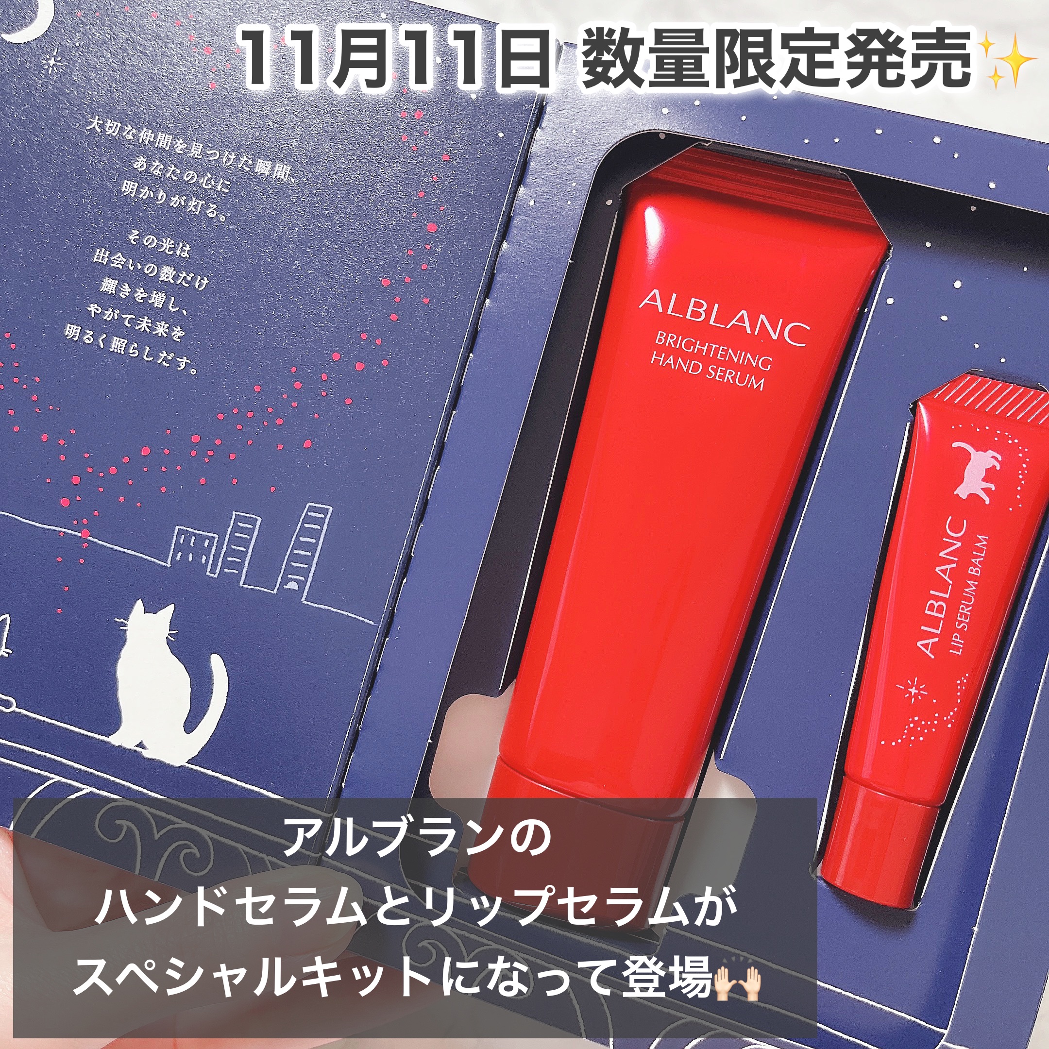 ハンド&リップ セラム セット/ALBLANC/その他キットセットを使ったクチコミ（2枚目）