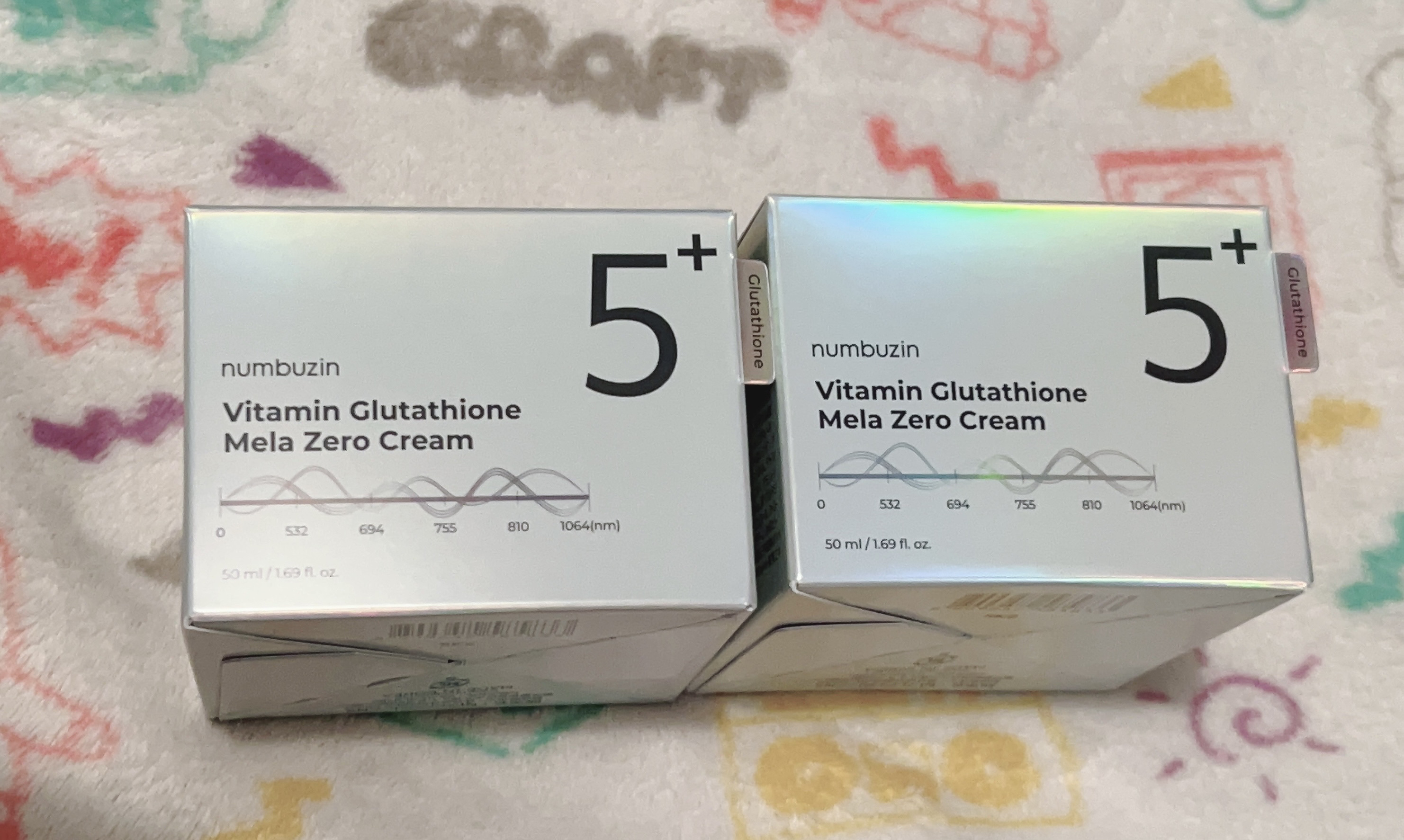 5番 白玉グルタチオンCメラゼロクリーム/numbuzin/フェイスクリームを使ったクチコミ（1枚目）