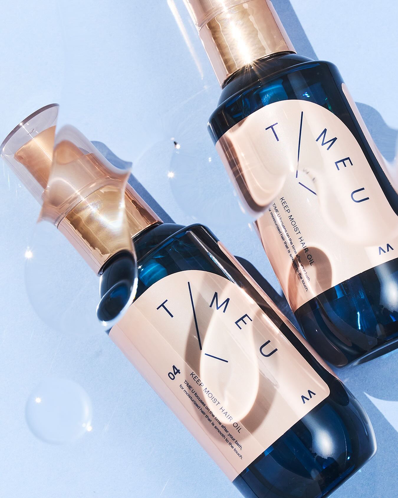 【公式】T/ME U(タイムユー) on LIPS 「潤いを閉じ込めるうるツヤラッピングヘアオイル💧 お風呂あがりの..」(1枚目)