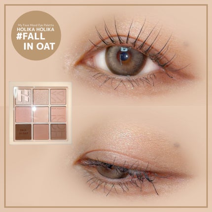 マイフェイブムードアイパレット 9カラー/HOLIKA HOLIKA/アイシャドウパレットを使ったクチコミ(7枚目)