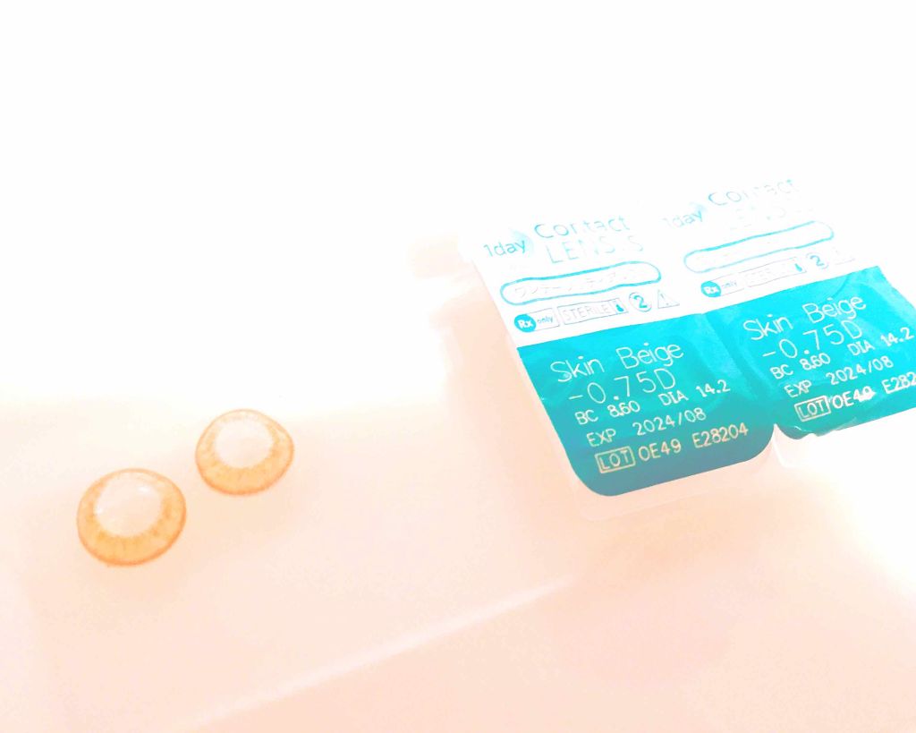 LIL MOON 1day スキンベージュ/LILMOON/ワンデー（１DAY）カラコンを使ったクチコミ（1枚目）