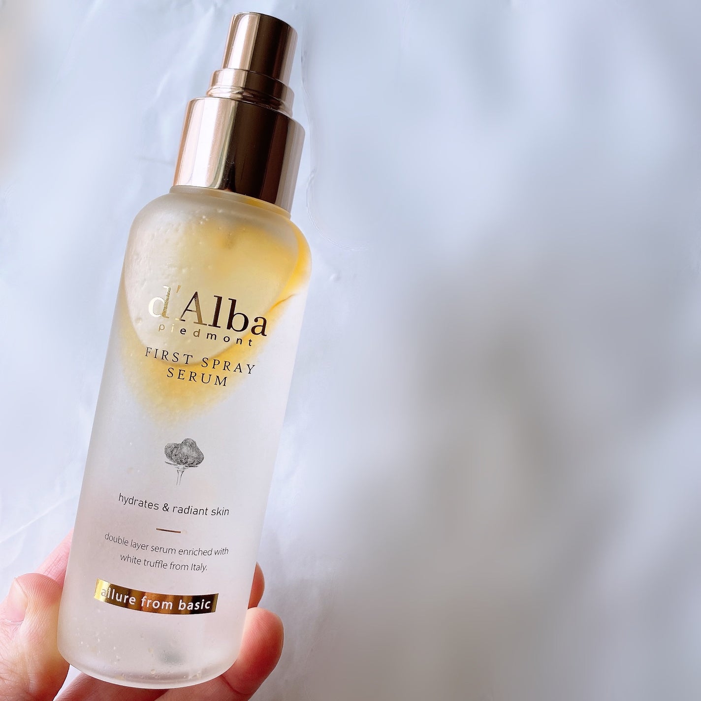 ダルバ ホワイトトリュフファーストスプレーセラム/ダルバ/ミスト状化粧水を使ったクチコミ(1枚目)