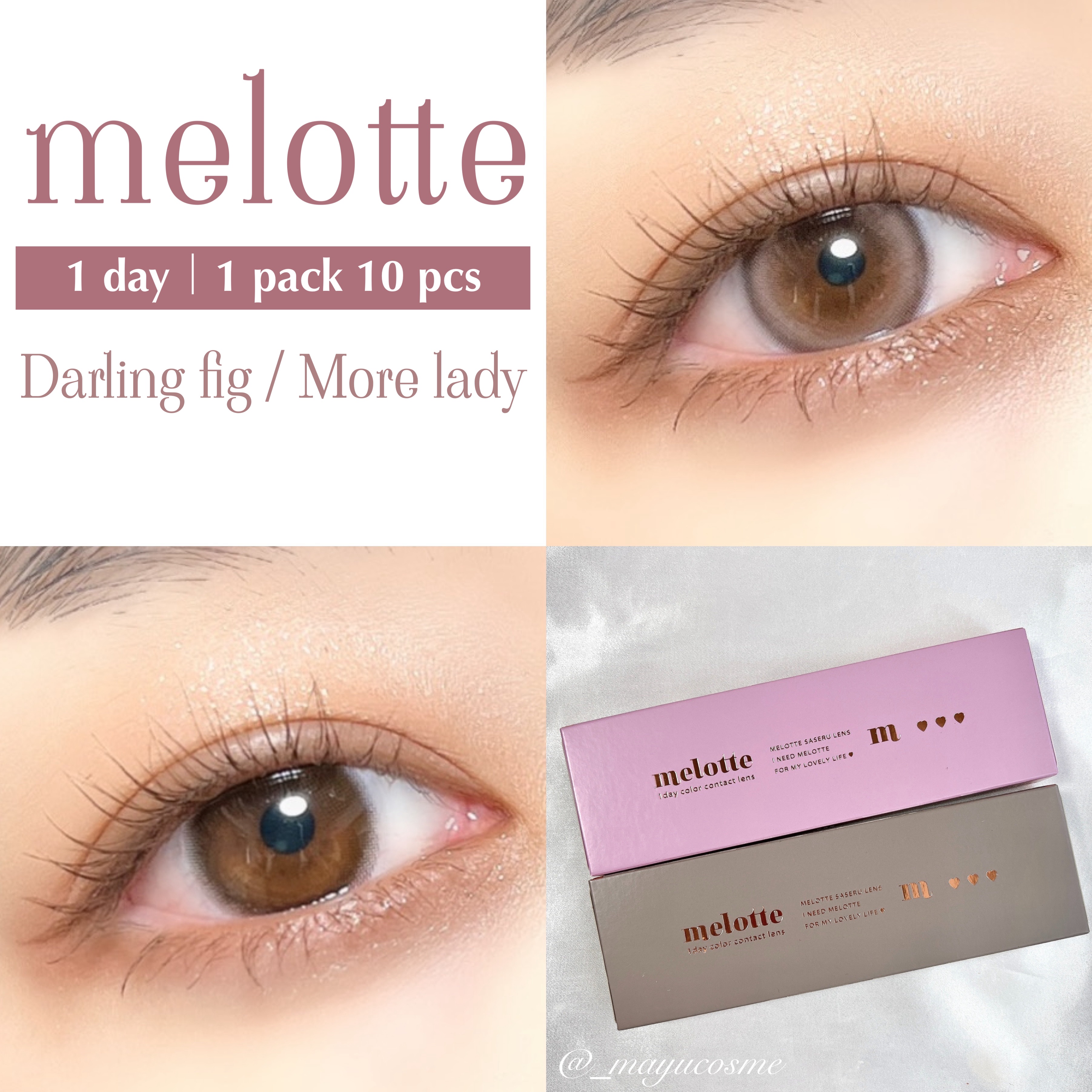 melotte 1day/melotte/ワンデー（１DAY）カラコンを使ったクチコミ（1枚目）