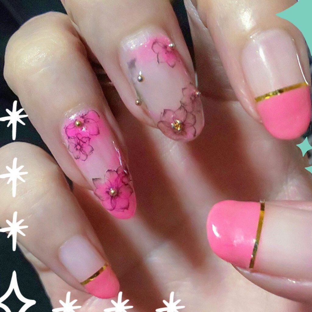 ジェルネイル(ライト対応)/セリア/ジェルネイルを使ったクチコミ(1枚目)