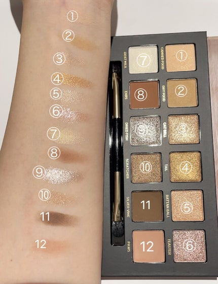 エクスプローラ12色 動物アイシャドウパレット/PERFECT DIARY/アイシャドウパレットを使ったクチコミ(3枚目)