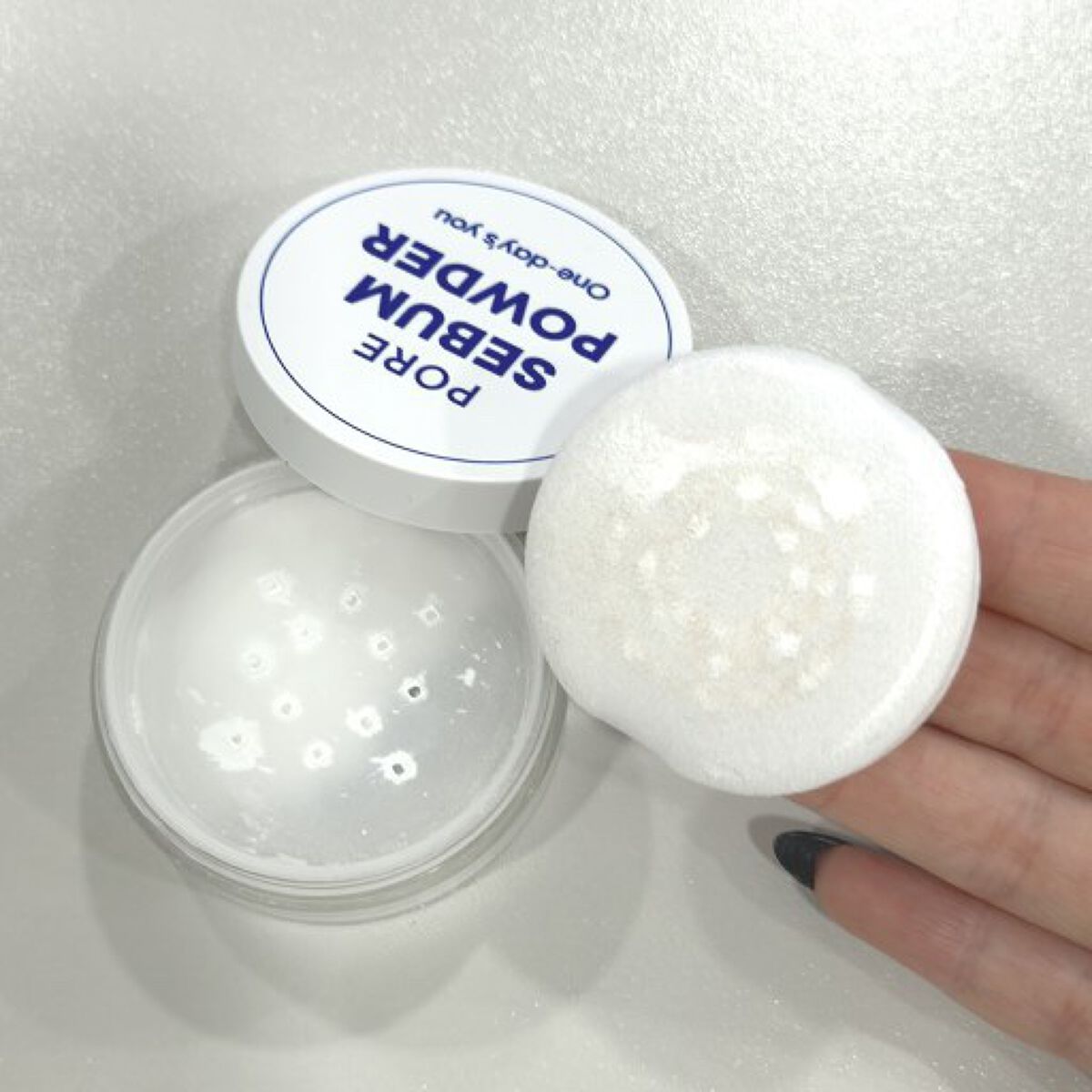 ポアセバムパウダー/One-day's you/ルースパウダーを使ったクチコミ(3枚目)