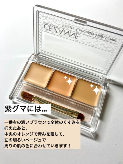パレットコンシーラー ハイカバー/CEZANNE/パレットコンシーラーを使ったクチコミ(2枚目)