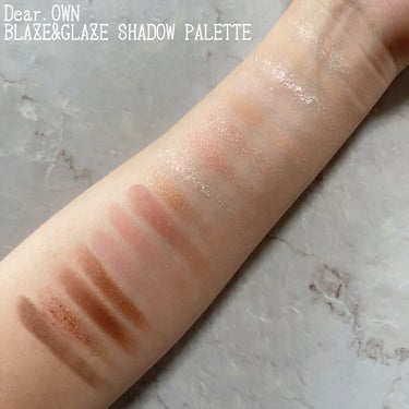 Blaze & Glaze Shadow Palette/Dear.own/パウダーアイシャドウを使ったクチコミ（3枚目）