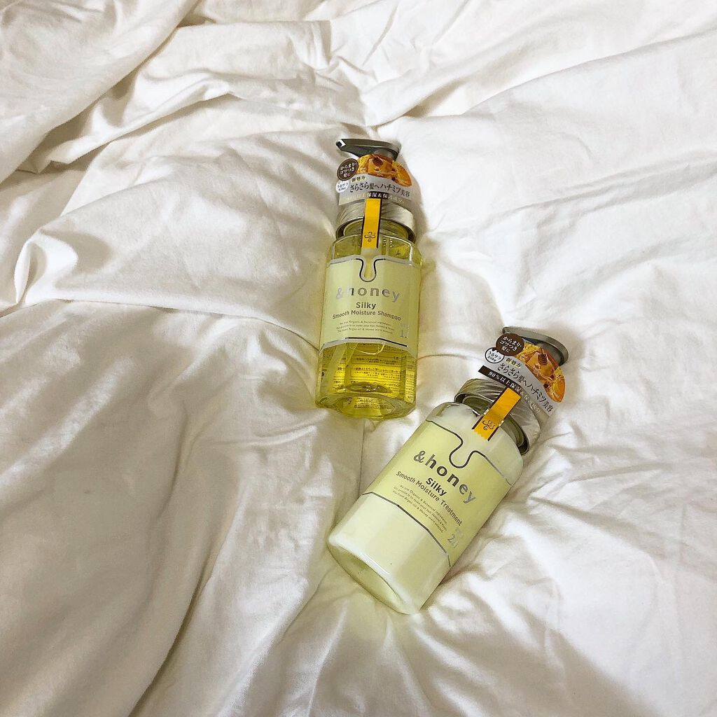 シルキー スムースモイスチャー シャンプー 1.0/ヘアトリートメント 2.0/&honey/市販シャンプーを使ったクチコミ(1枚目)