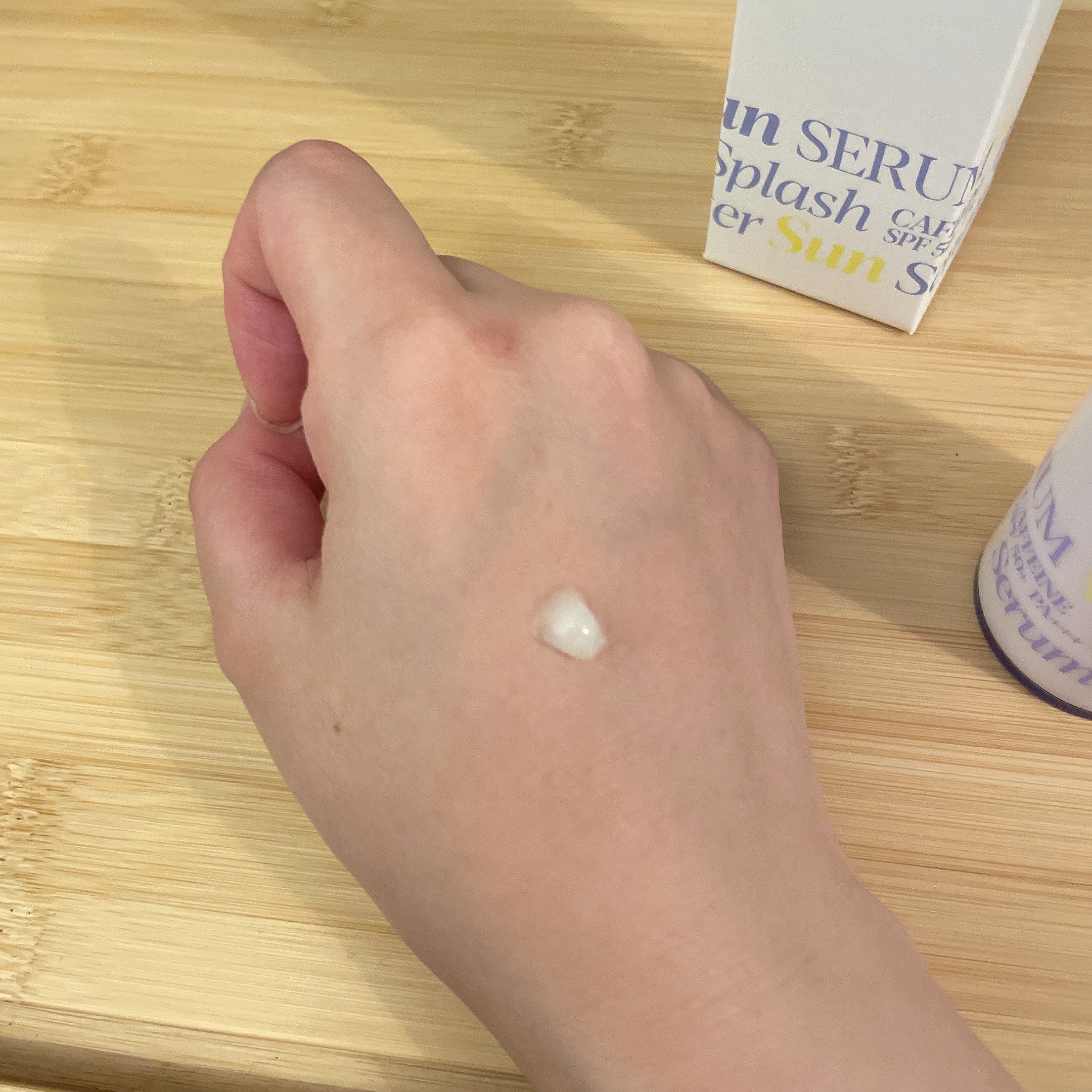 エスポア ウォータースプラッシュサンセラム 50ml/espoir/日焼け止めクリームを使ったクチコミ（3枚目）