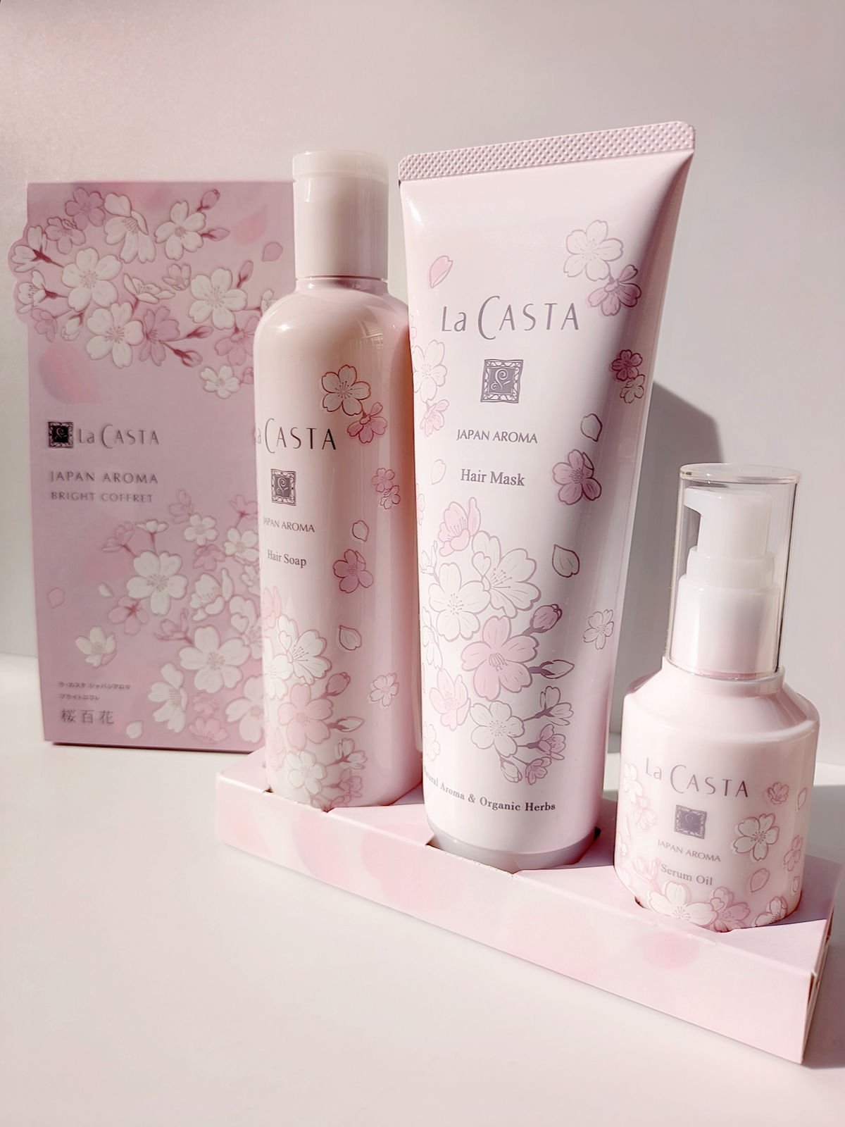 ラ・カスタ ジャパンアロマ ブライトコフレ 桜百花/ラ・カスタ/その他キットセットを使ったクチコミ（1枚目）