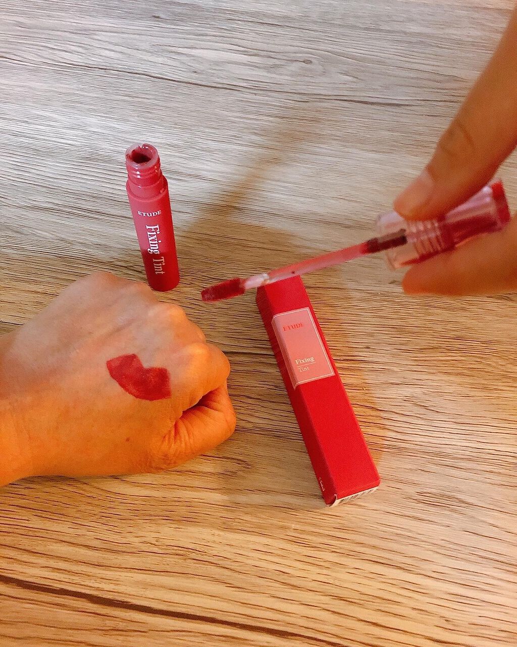 フィクシングティント/ETUDE/リップティントを使ったクチコミ（1枚目）