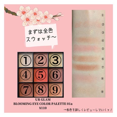 UR GLAM　BLOOMING EYE COLOR PALETTE/U R GLAM/アイシャドウパレットを使ったクチコミ（2枚目）