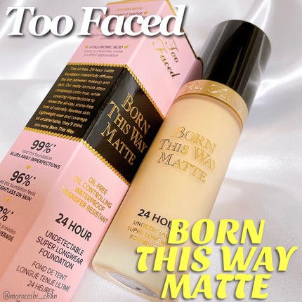 ボーン ディス ウェイ アンディテクタブル 24H マット ファンデーション/Too Faced/リキッドファンデーションを使ったクチコミ(1枚目)