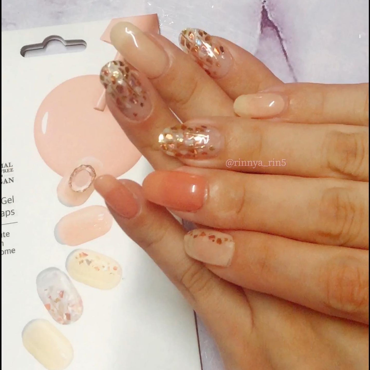 EDGEU ジェルネイルシール/EDGEU/ネイルシールを使ったクチコミ(5枚目)