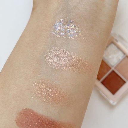 TWINKLE POP Pearl Flex Glitter Eye Palette/CLIO/アイシャドウパレットを使ったクチコミ(4枚目)