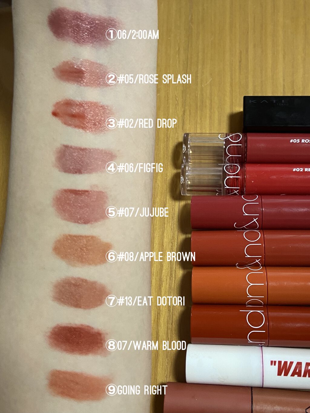 グラスティングウォーターティント/rom&nd/リップティントを使ったクチコミ（2枚目）