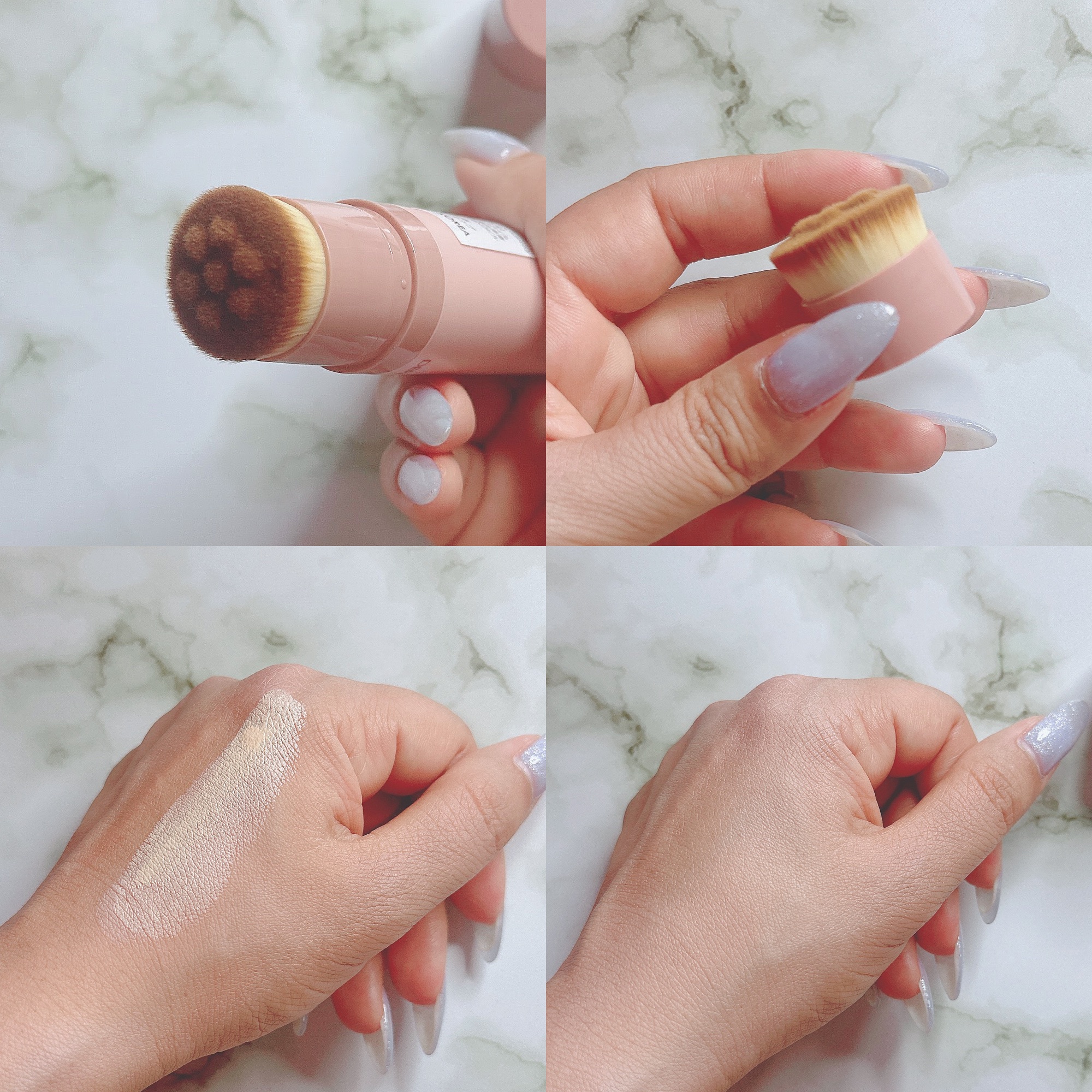 ヴィーガンナチュラルカバースティックファンデーション 23/DERMASHARE/その他ファンデーションを使ったクチコミ（3枚目）