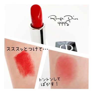 ルージュ ディオール 999S サテン（生産終了）/Dior/口紅を使ったクチコミ（2枚目）