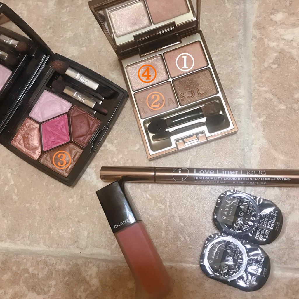 スキンモデリングアイズ/LUNASOL/アイシャドウパレットを使ったクチコミ（2枚目）