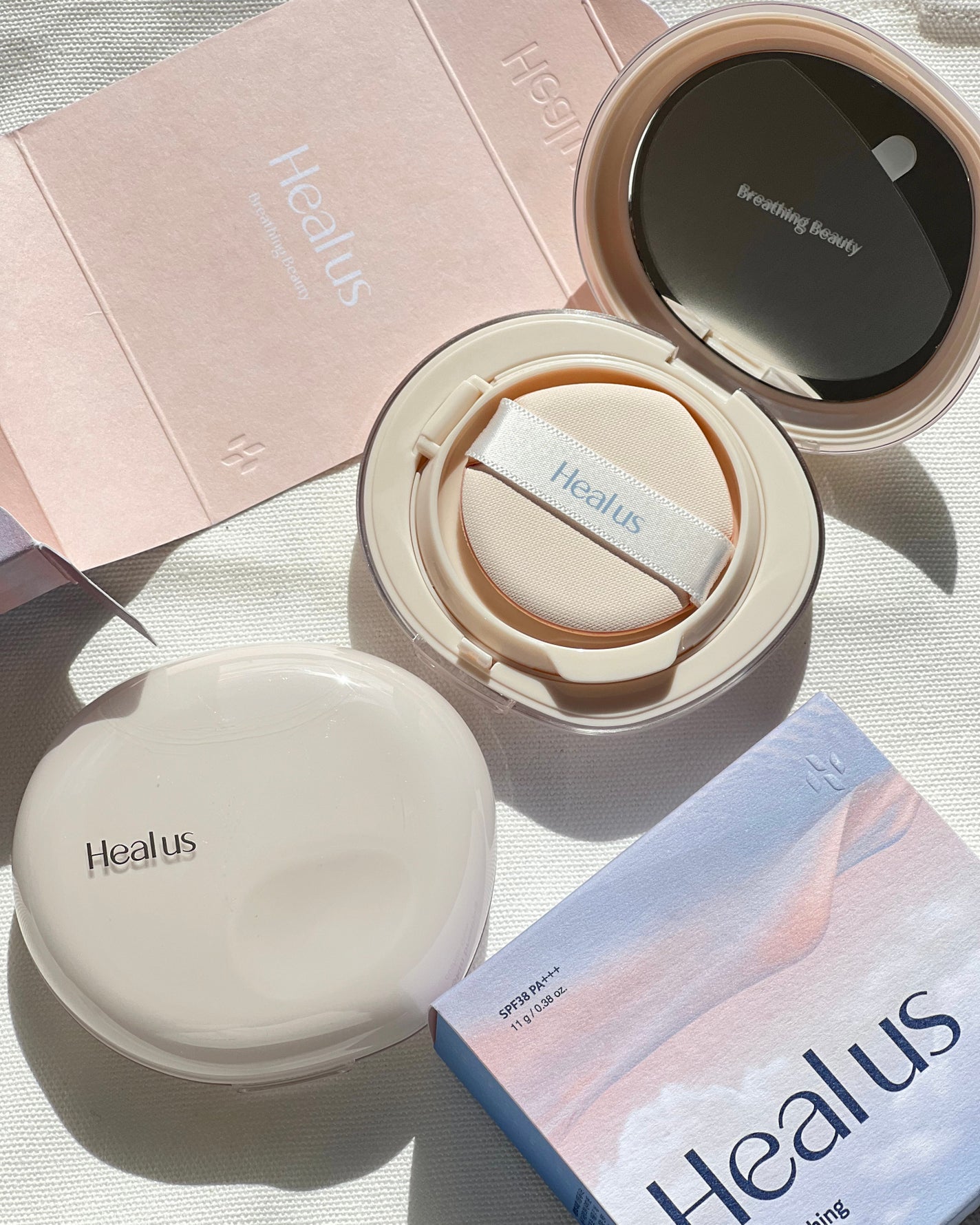 ブリージンググロークッション/Healus/クッションファンデーションを使ったクチコミ(6枚目)