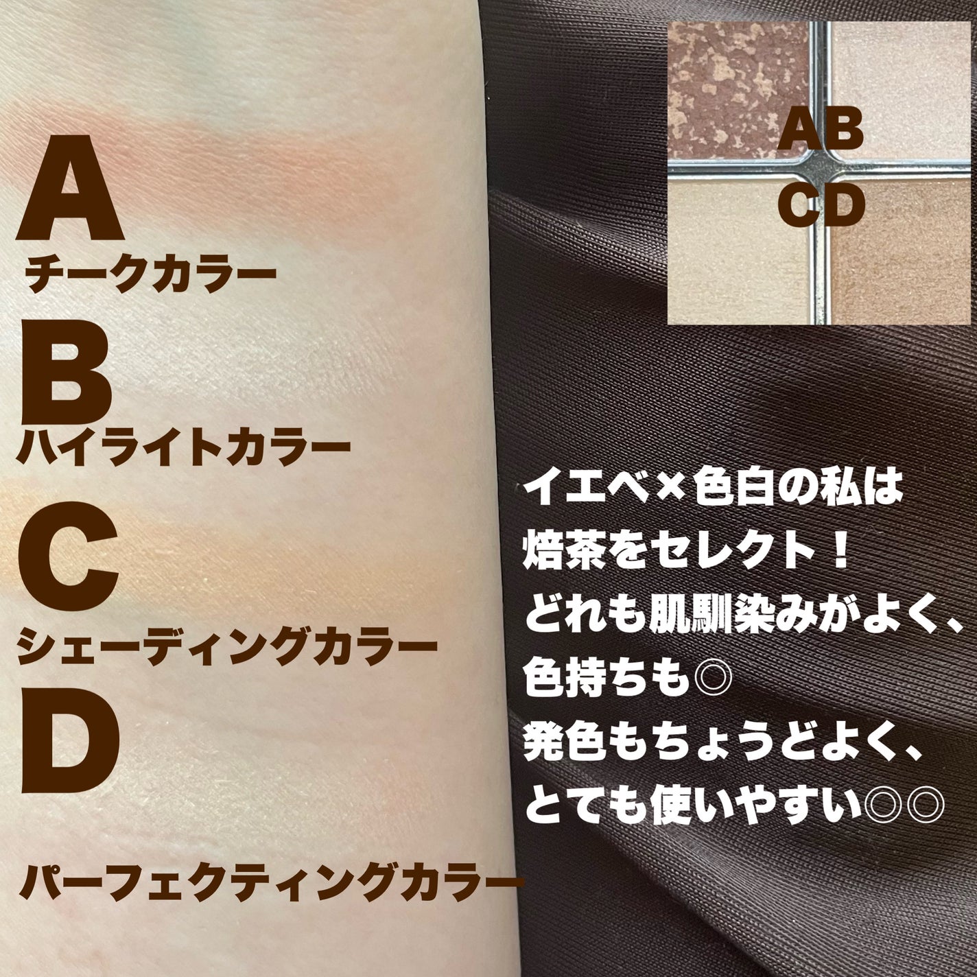 デザイニング フェイスカラーパレット/IPSA/プレストパウダーを使ったクチコミ(3枚目)