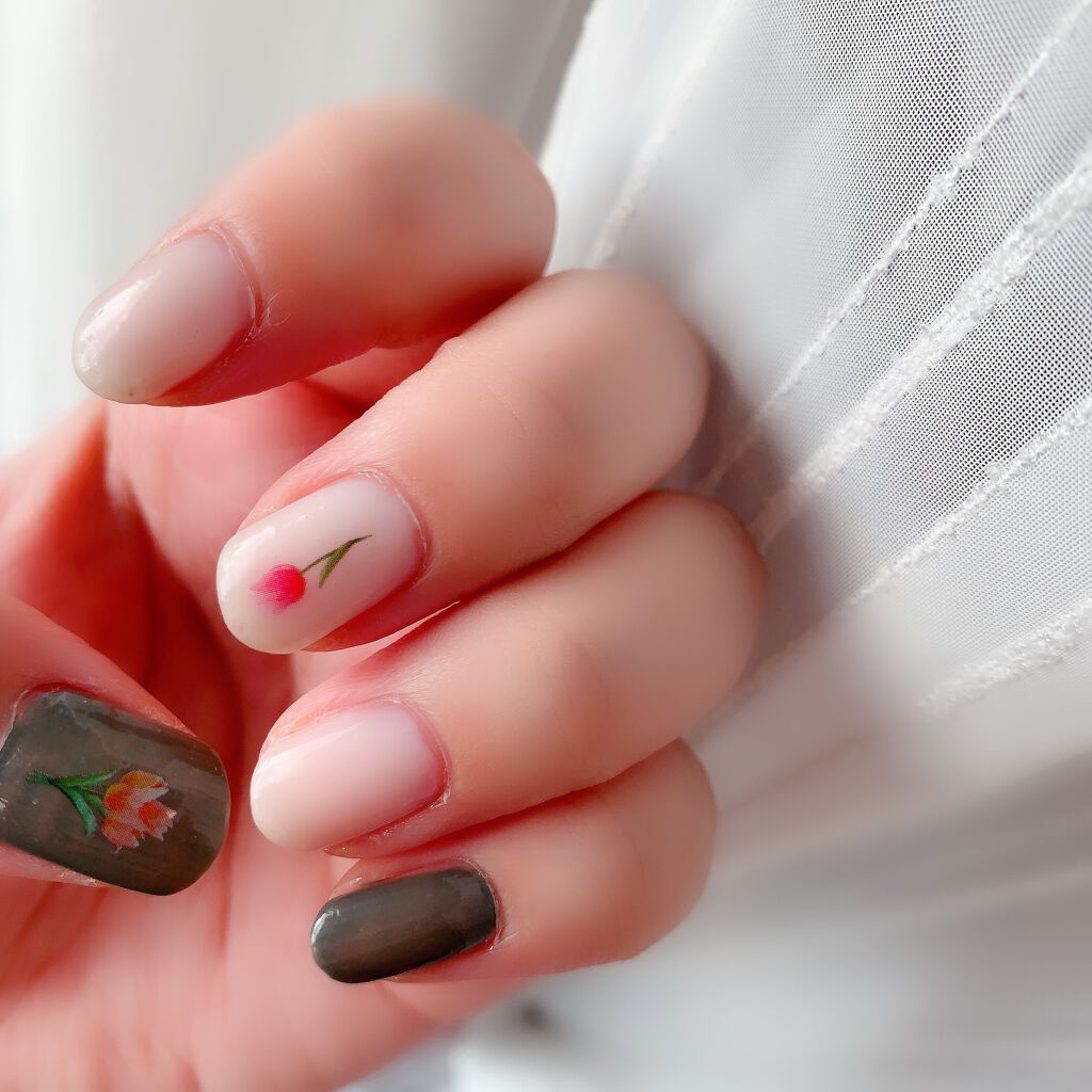 しずくネイルシール/キャンドゥ/ネイルシールを使ったクチコミ(2枚目)