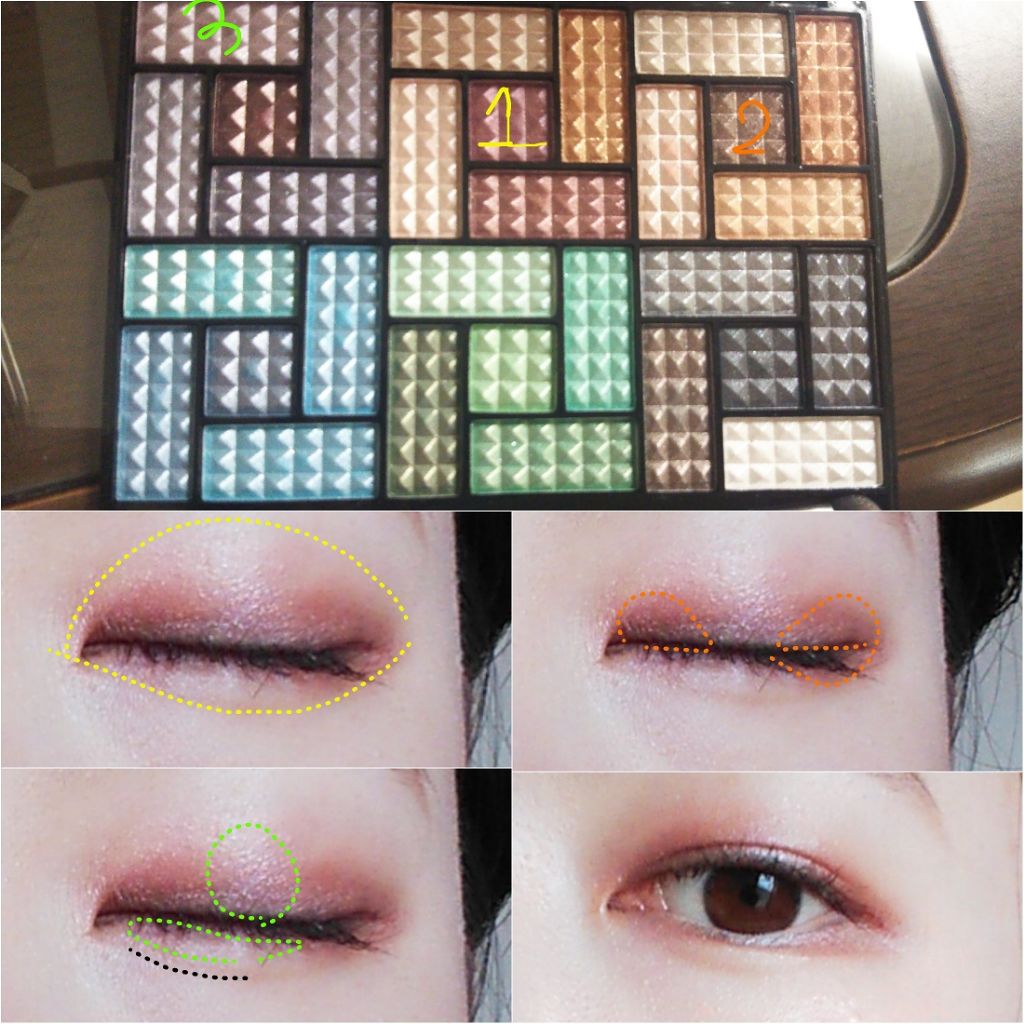 30COLORSEYESHADOWPALETTE/Dolly Angel/アイシャドウパレットを使ったクチコミ(2枚目)