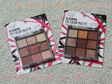 〈UR GLAM〉

UR GLAM　BLOOMING EYE COLOR PALETTE

東京ガールズコレクションとコラボ商品で
価格110円でした💰

2種類ありまして
01がピンク系
02がオレ