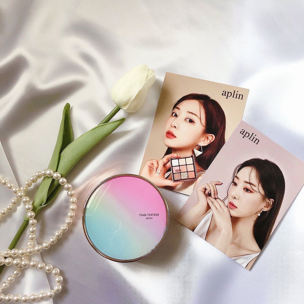 ピンクティーツリーカバークッション/APLIN/クッションファンデーションを使ったクチコミ(2枚目)