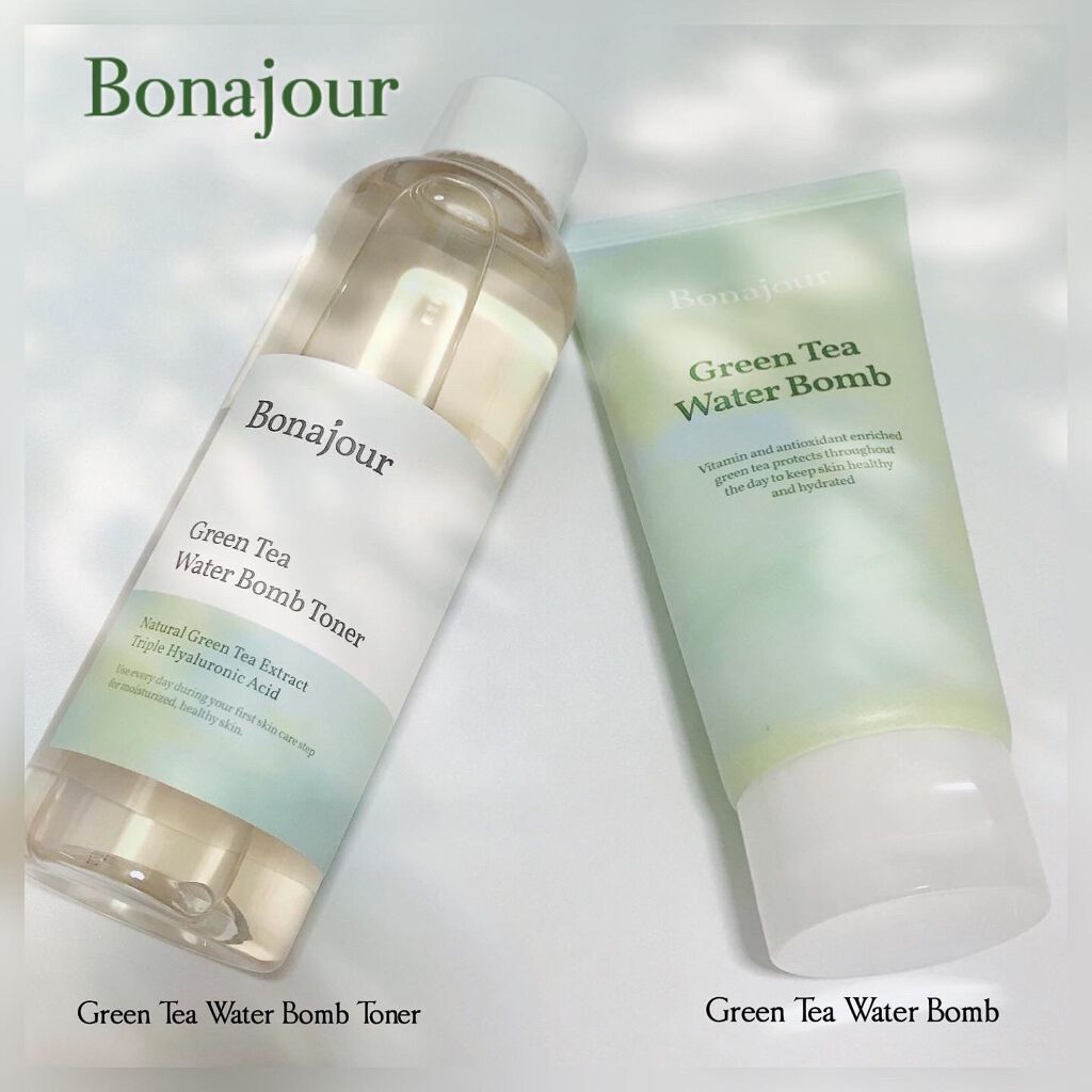 グリーンティーウォーターボム/Bonajour/フェイスクリームを使ったクチコミ(1枚目)