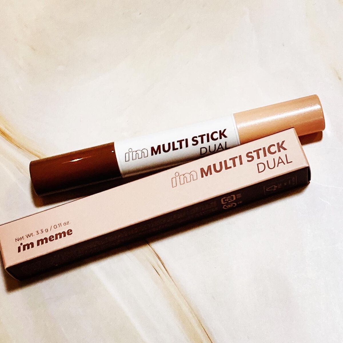 アイムマルチスティック デュアル/i’m meme/シェーディングを使ったクチコミ(2枚目)